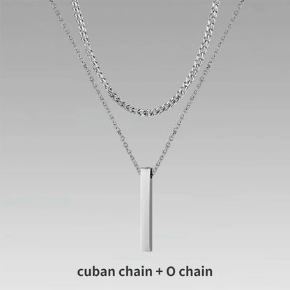 Vertical Bar Necklaces for Men