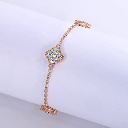 Moissanite Bracelet Сlover