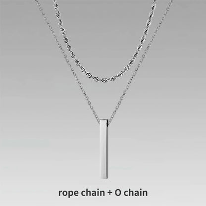 Vertical Bar Necklaces for Men