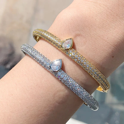 Fashion Women Sparking Bling Bangle Bracelet