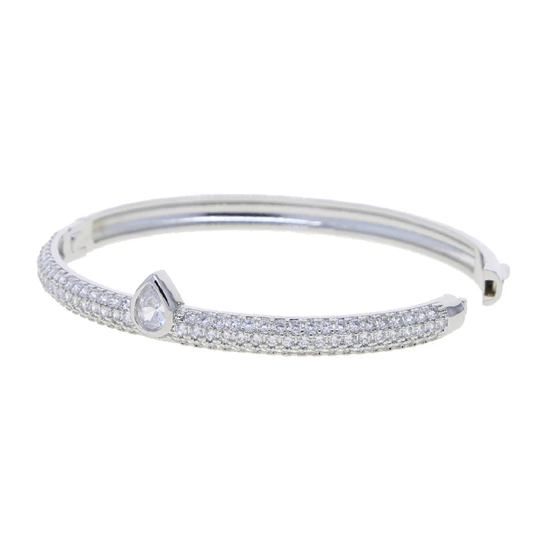 Fashion Women Sparking Bling Bangle Bracelet