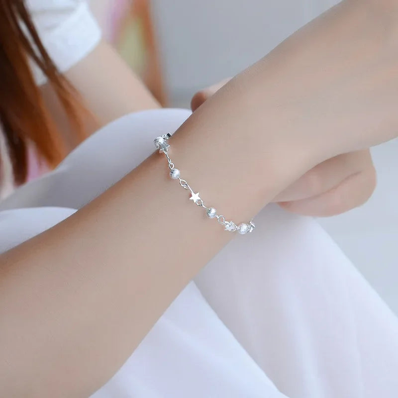 Trendy fashion stars bracelet with luxury fine jewelry design