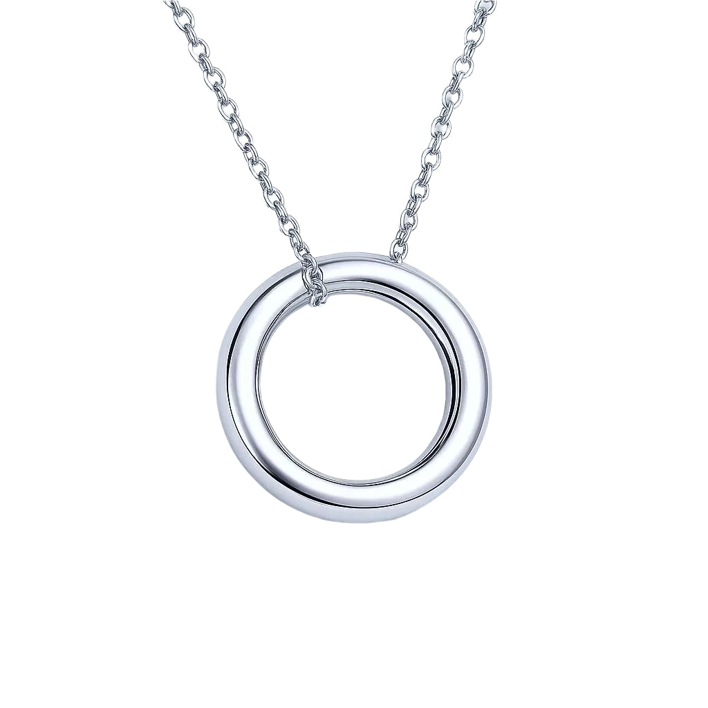 Minimalist jewelry design in sterling silver.