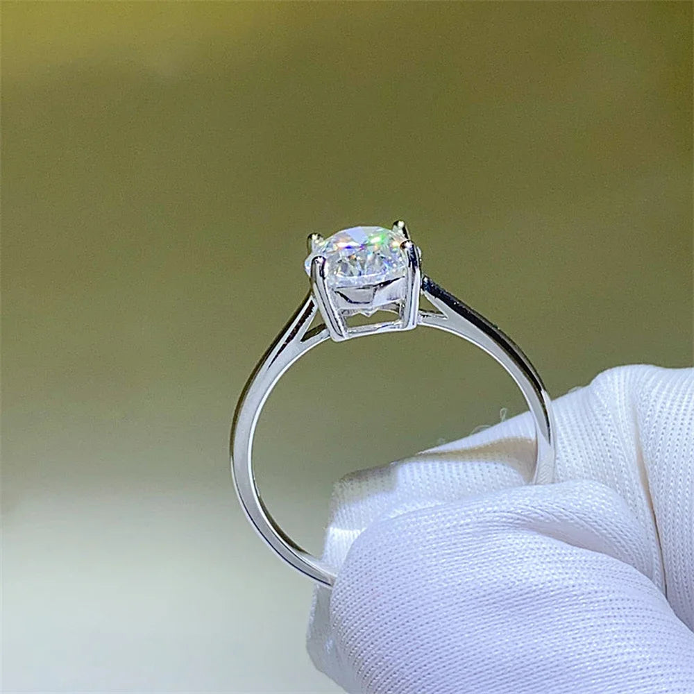 Moissanite Rings for Women Oval