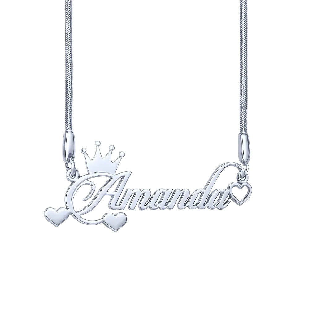 "Amanda" in script font