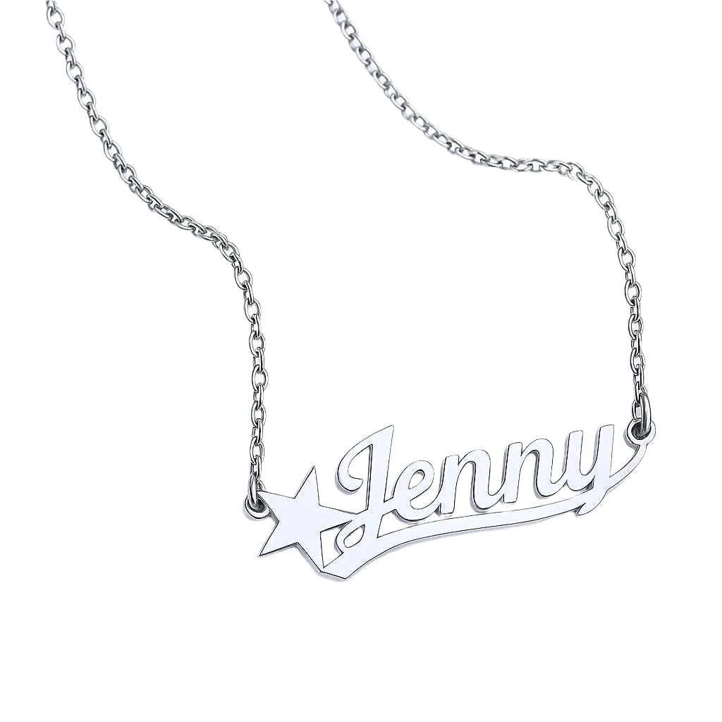  Close-up of elegant script design in silver